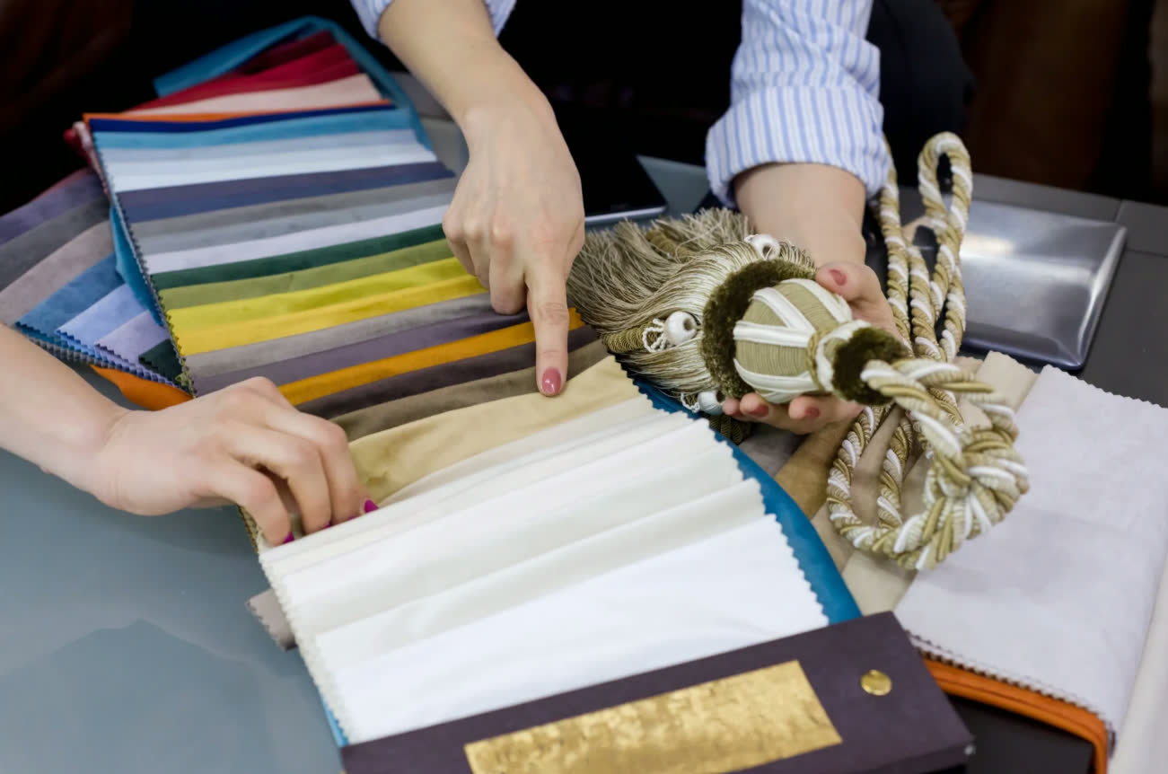 Fabric swatches consultation