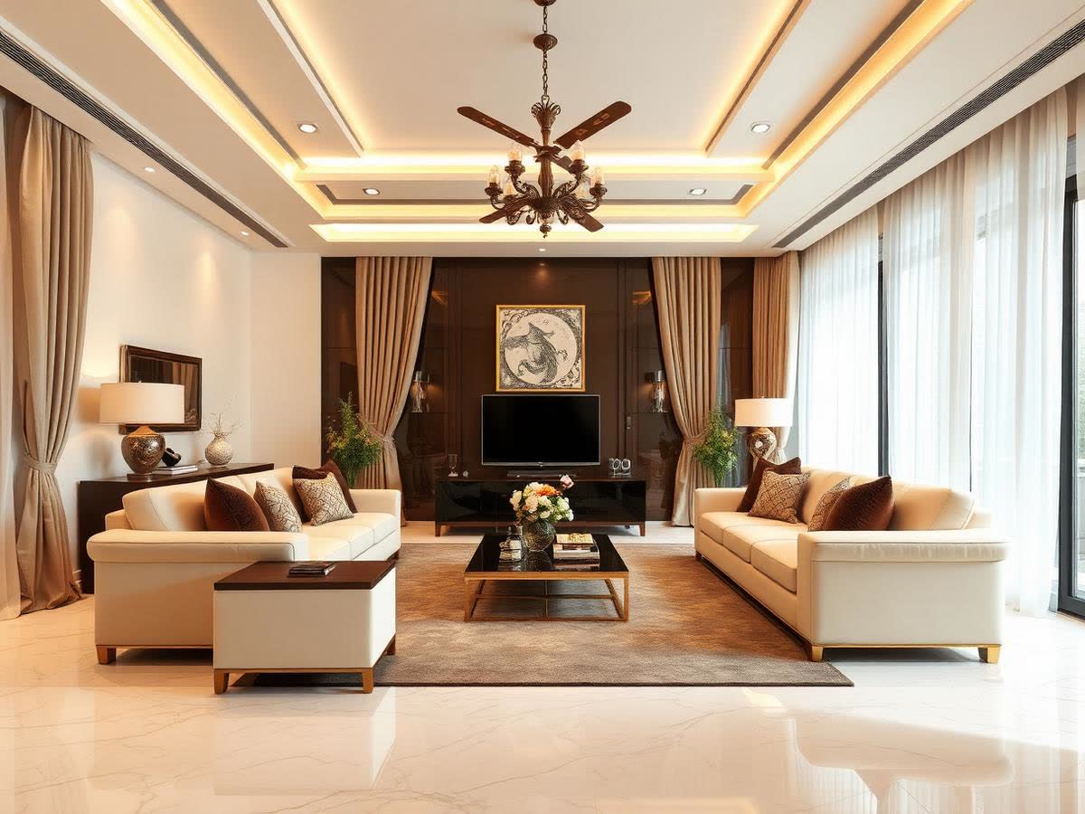 Living Rooms interior design project by Vardhman Handloom